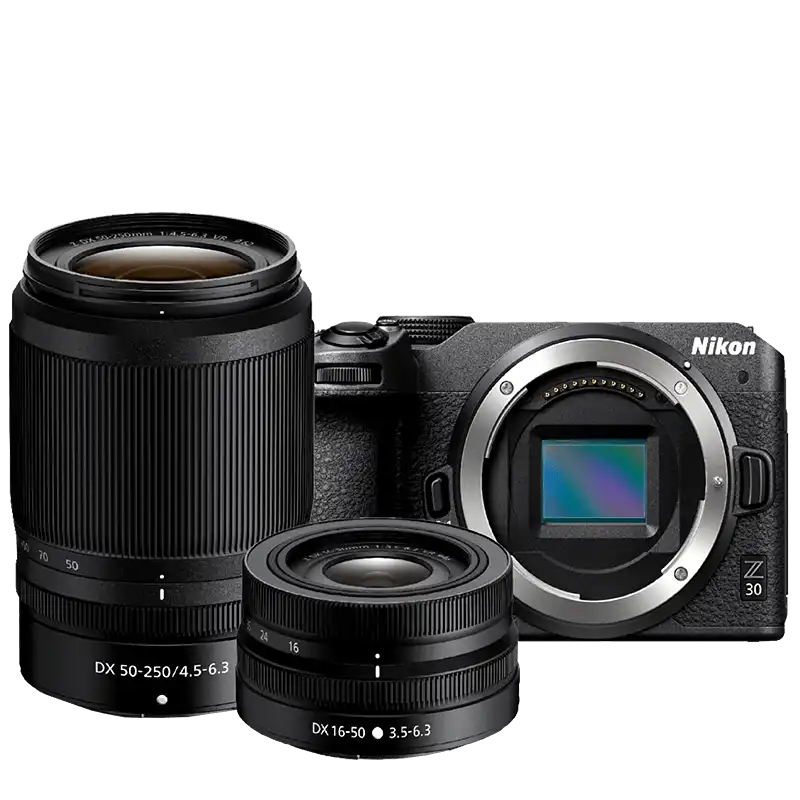 Nikon Z 30 + Nikkor Z 16-50 VR + Nikkor Z 50-250 VR