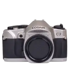 Cosina C3 (telo) +  obj 50 f/1.7 a 100-300 f/5.6-6.7