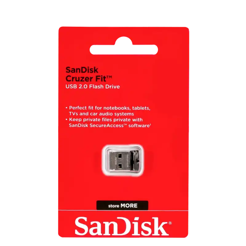 SanDisk cruzer fit USB 2 kľúč (rôzne veľkosti)