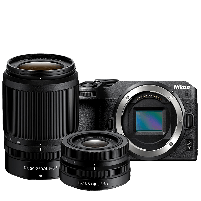 Nikon Z 30 + Nikkor Z 16-50 VR + Nikkor Z 50-250 VR Nikon Z 30 + Nikkor Z 16-50 VR + Nikkor Z 50-250 VR