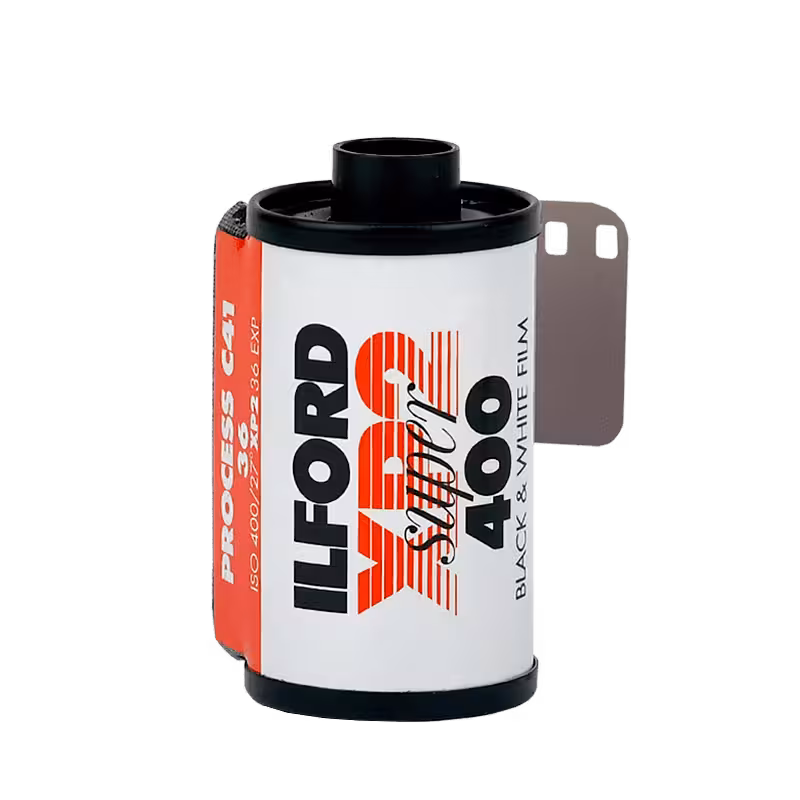 Cierno biely film ilford xp2 400 36