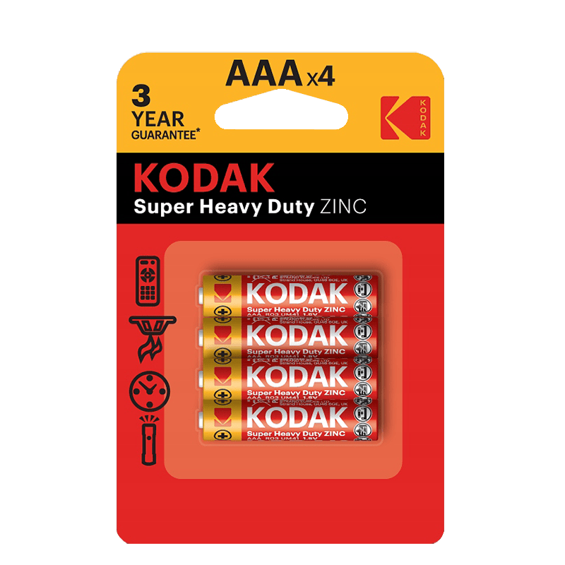 Mikrotusky kodak super heavy duty aaa