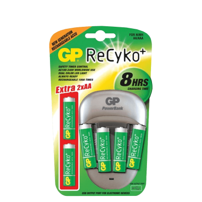 Nabíjačka GP s batériami