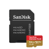 SanDisk extreme micro SDXC 64GB V30 + adaptér