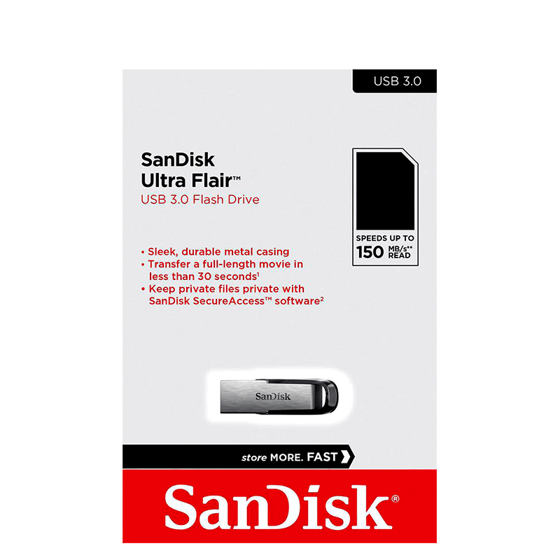 USB 3.0 kľúč SanDisk ultra flair (rôzne veľkosti)