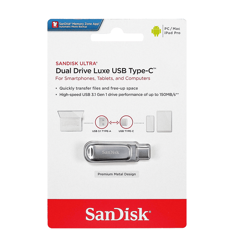 USB 3.2 kľúč SanDisk Luxe (rôzne veľkosti)