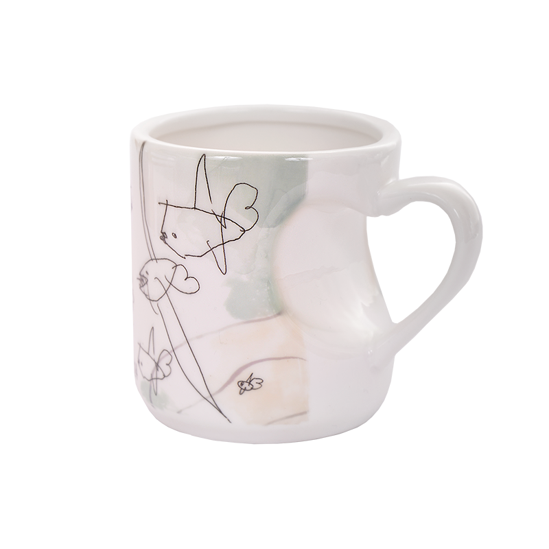 Keramicky hrncek so srdcom