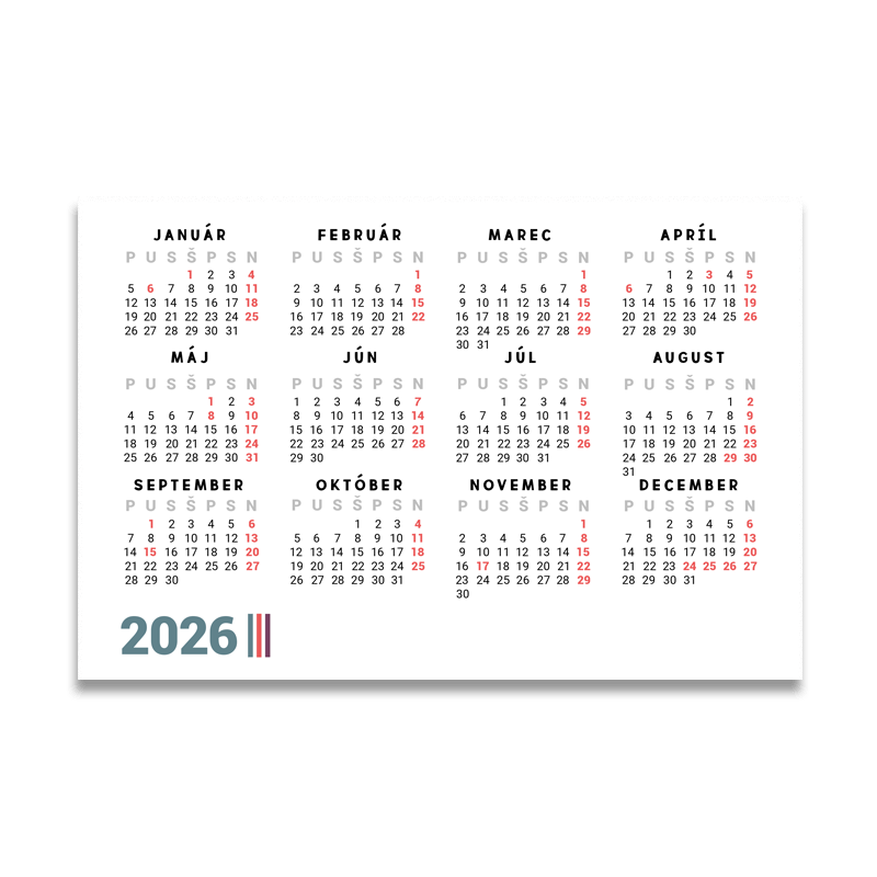 Vreckové kalendáriky 2026 Vreckové kalendáriky 2026